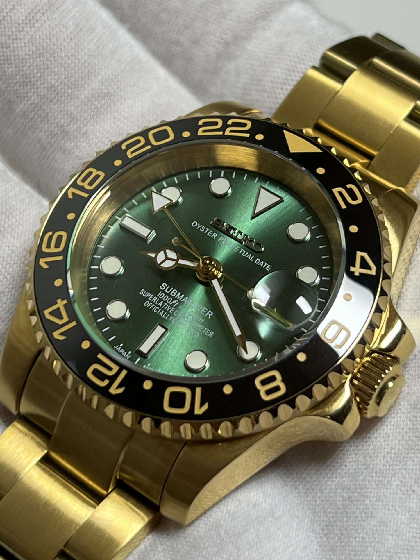 Gold "Money Dial" GMT Mod (Pre Order)