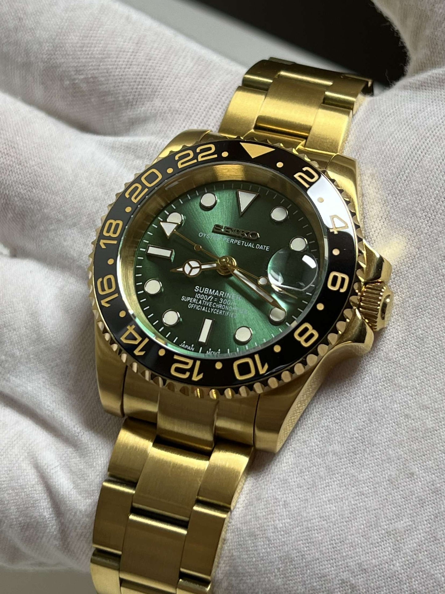 Gold "Money Dial" GMT Mod (Pre Order)