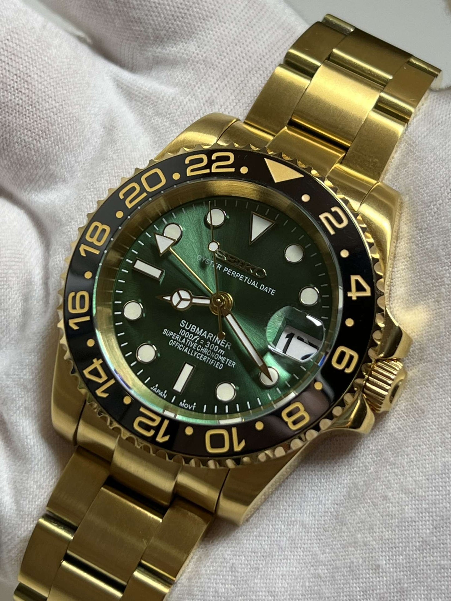 Gold "Money Dial" GMT Mod (Pre Order)