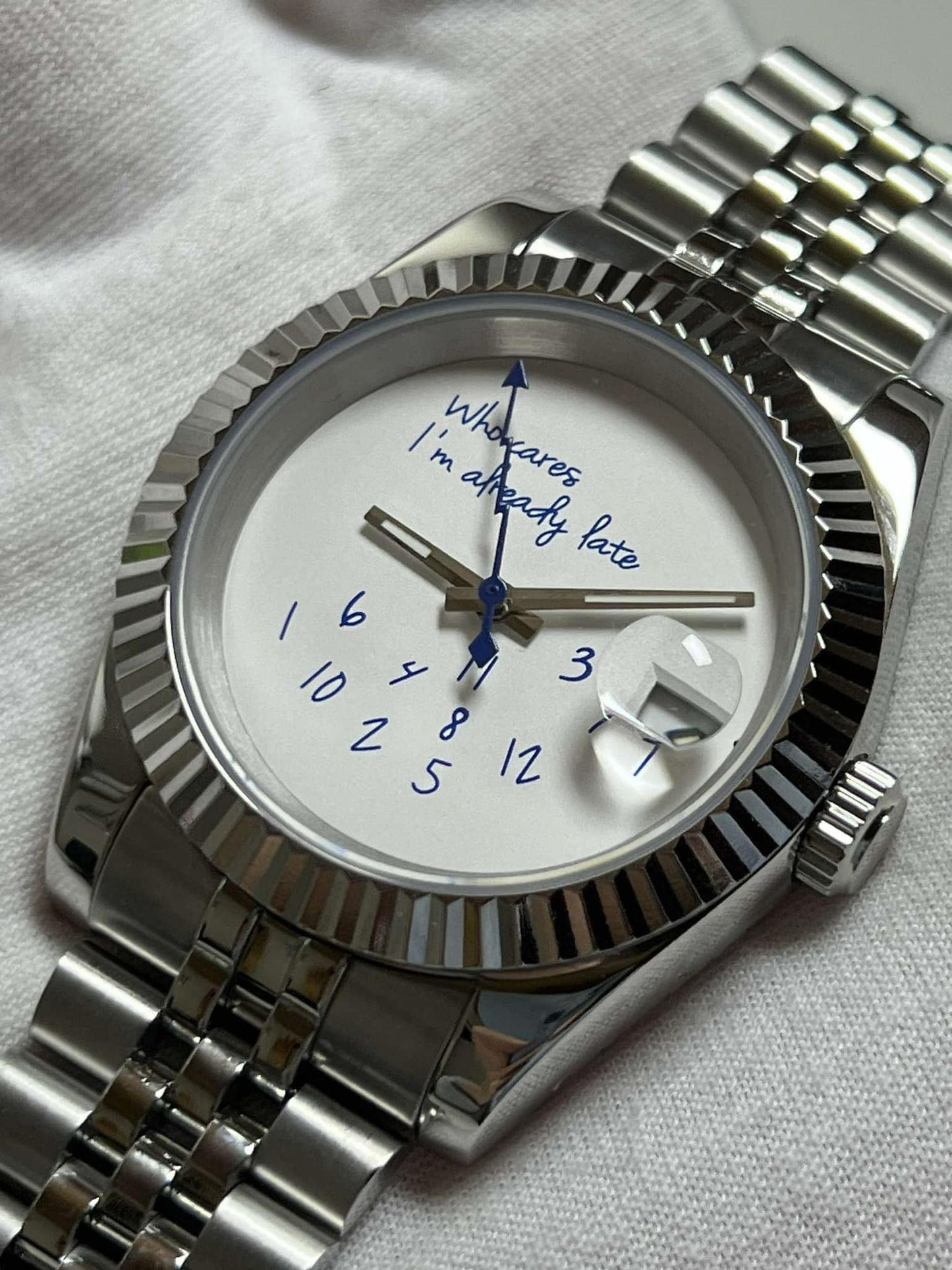 "Who Cares I’m Already Late" Datejust Mod (Pre Order)