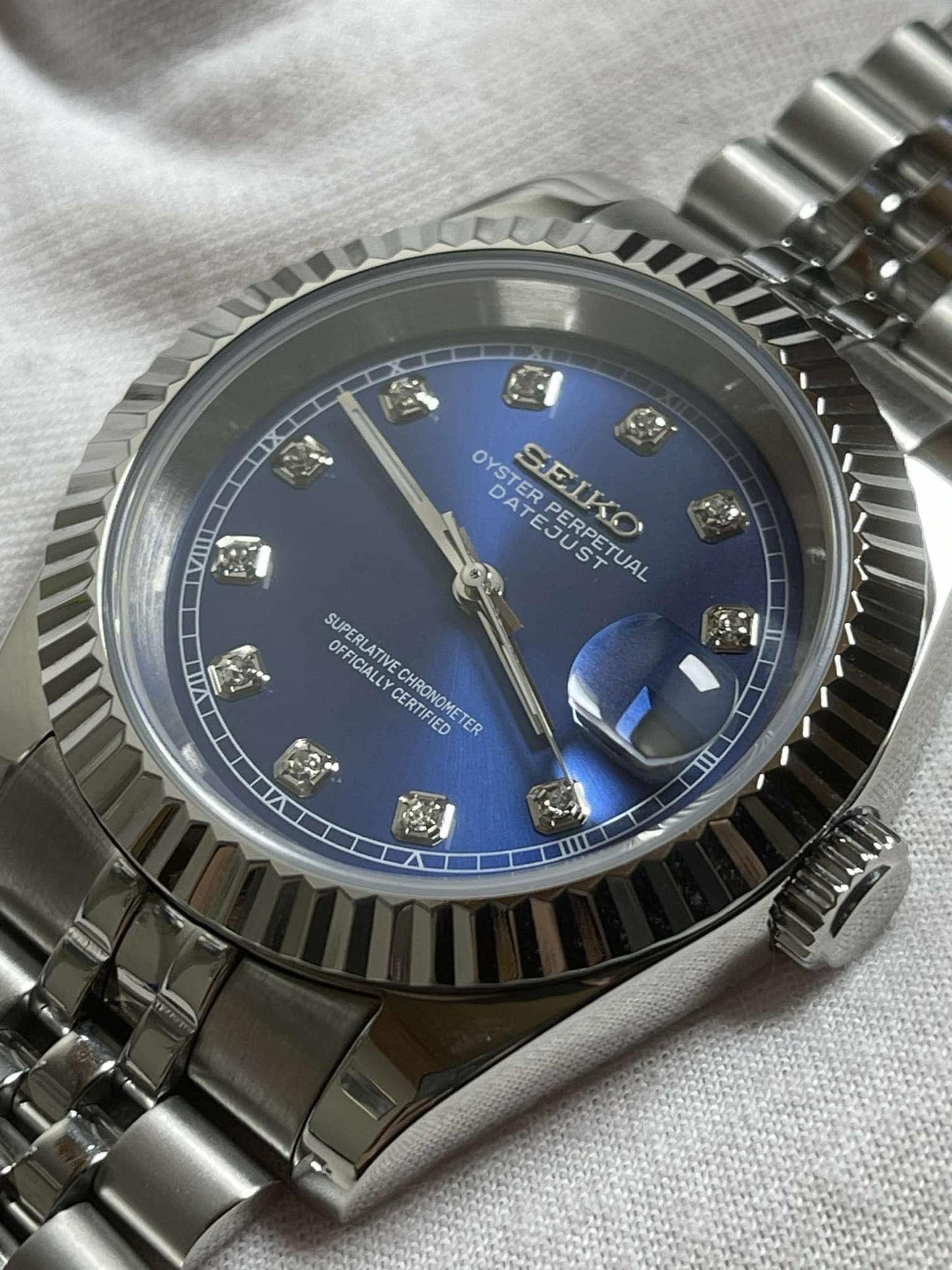 Blue Diamond Datejust Mod (Pre Order)