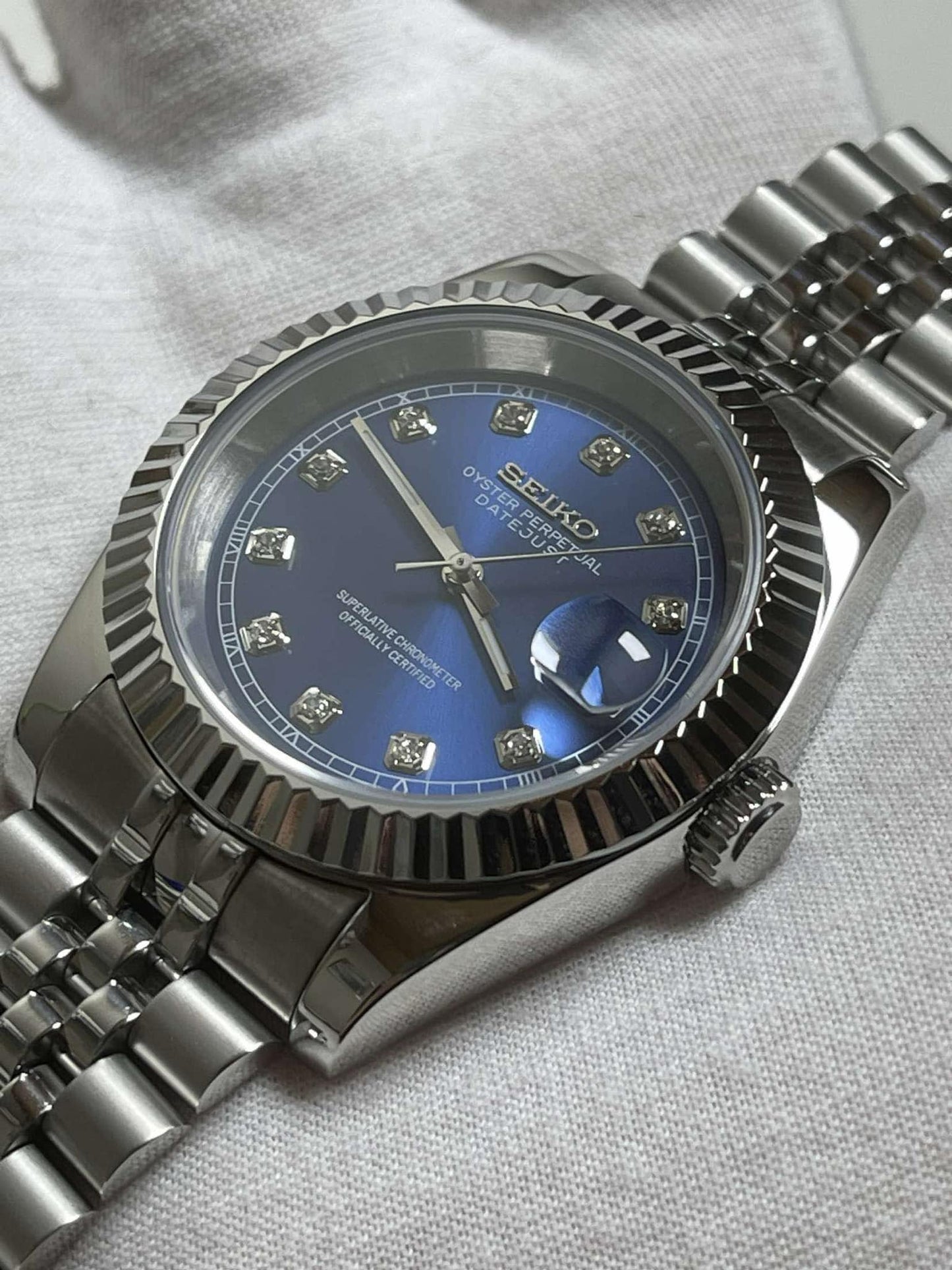 Blue Diamond Datejust Mod (Pre Order)
