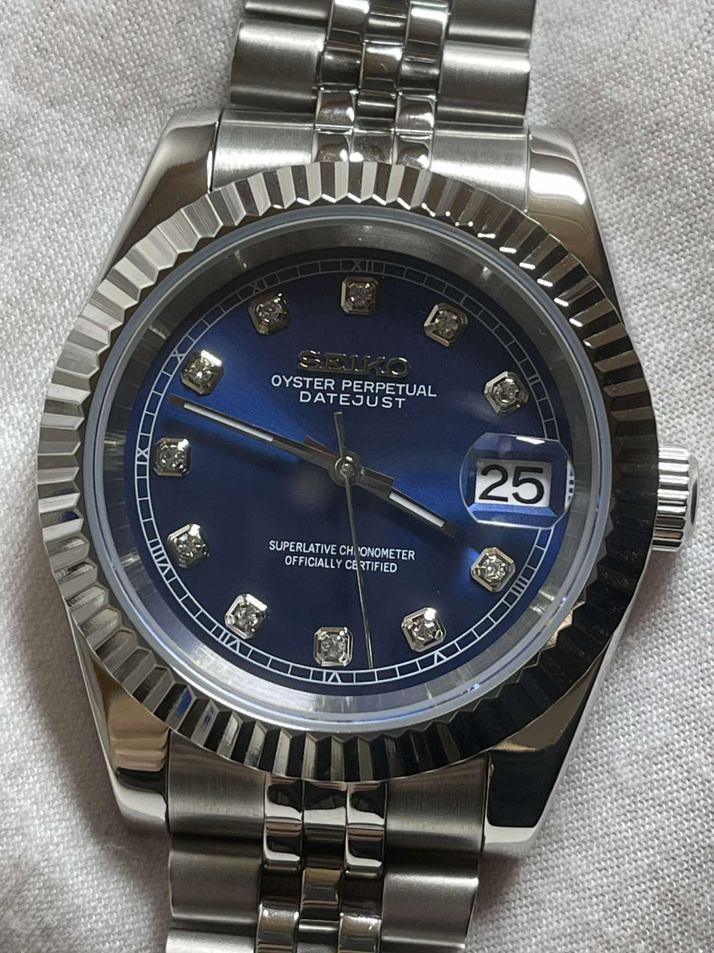 Blue Diamond Datejust Mod (Pre Order)