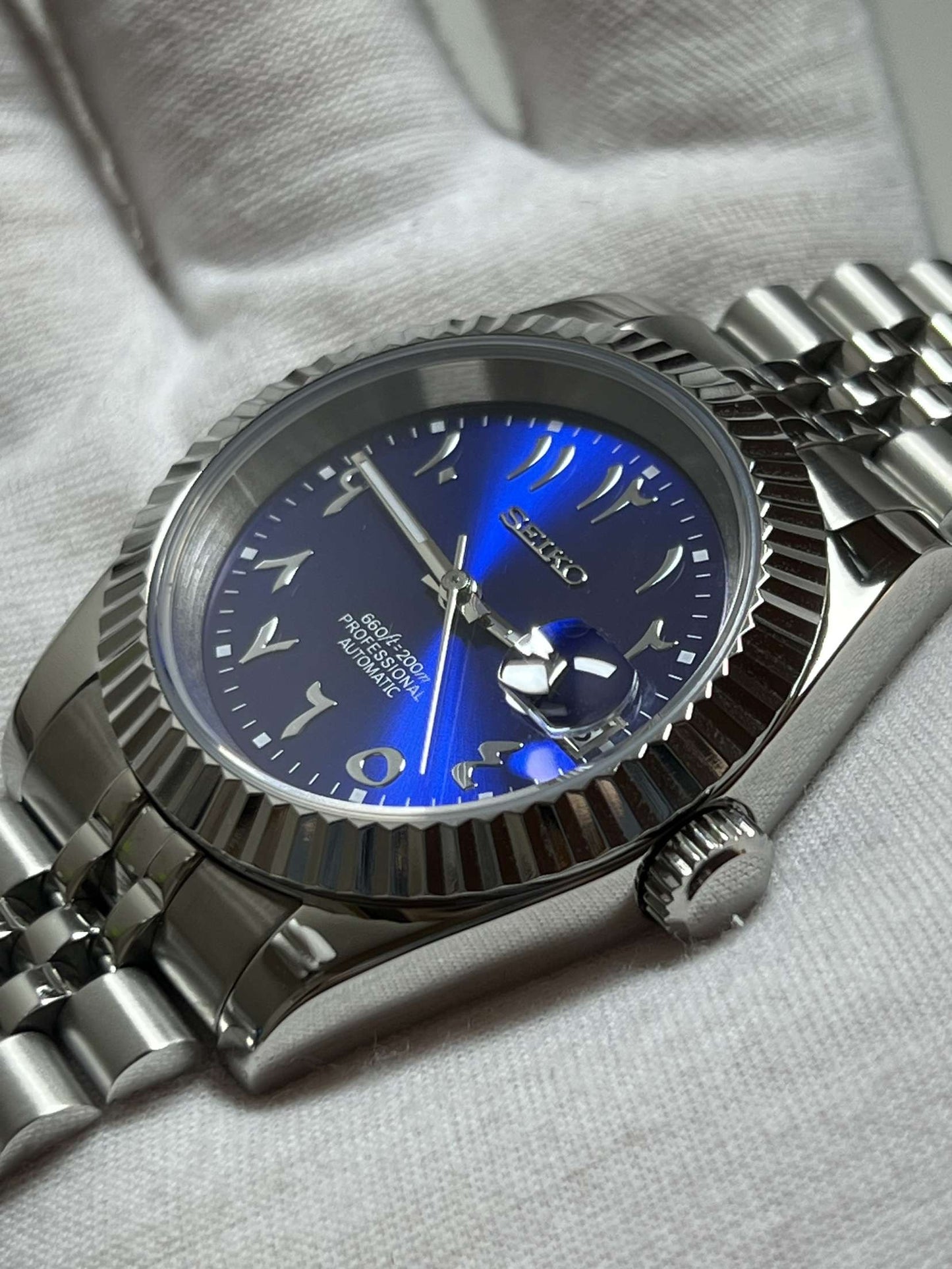 Blue "Arabic" Datejust Mod