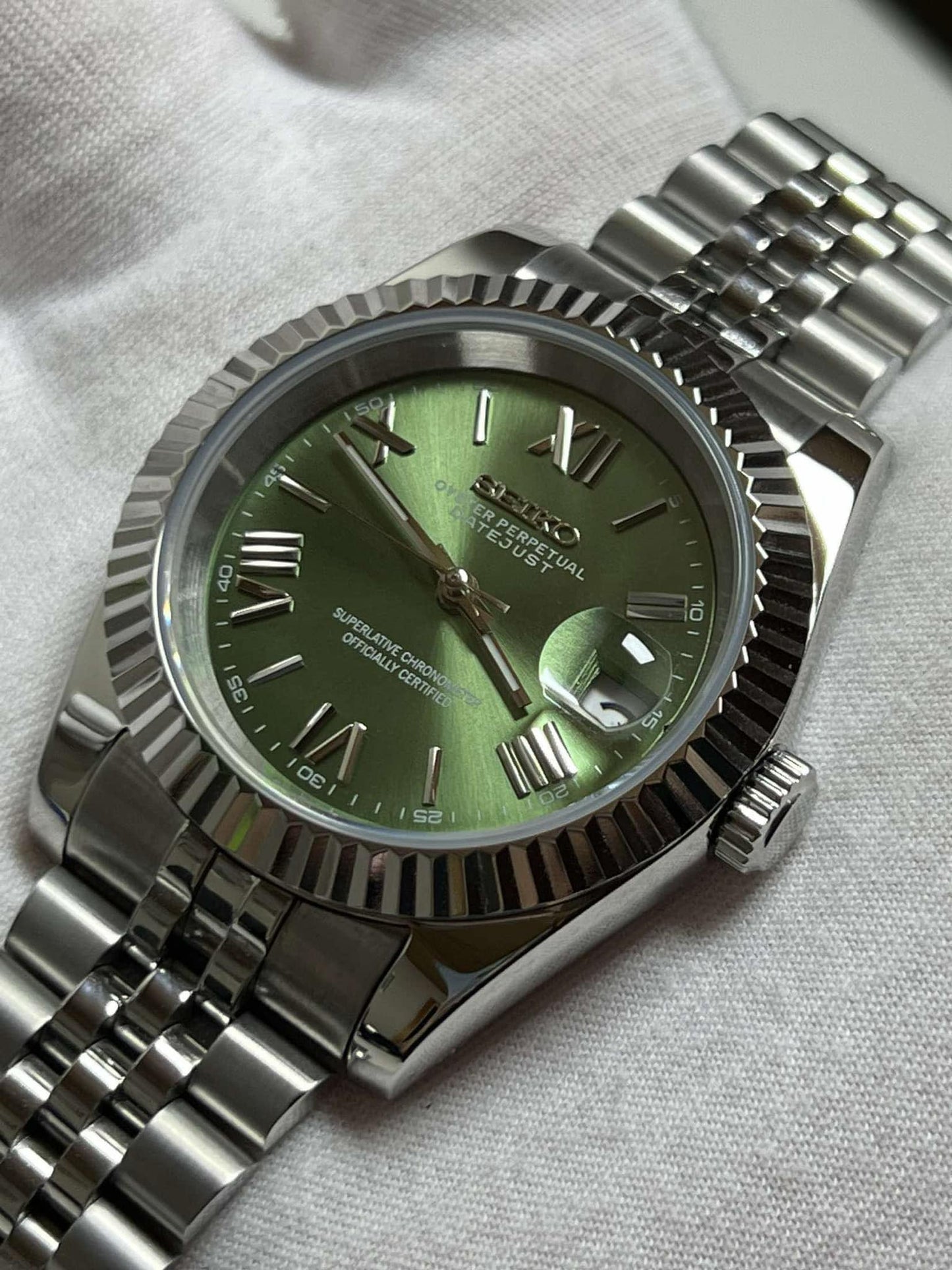 "Olive Roman" Datejust Mod