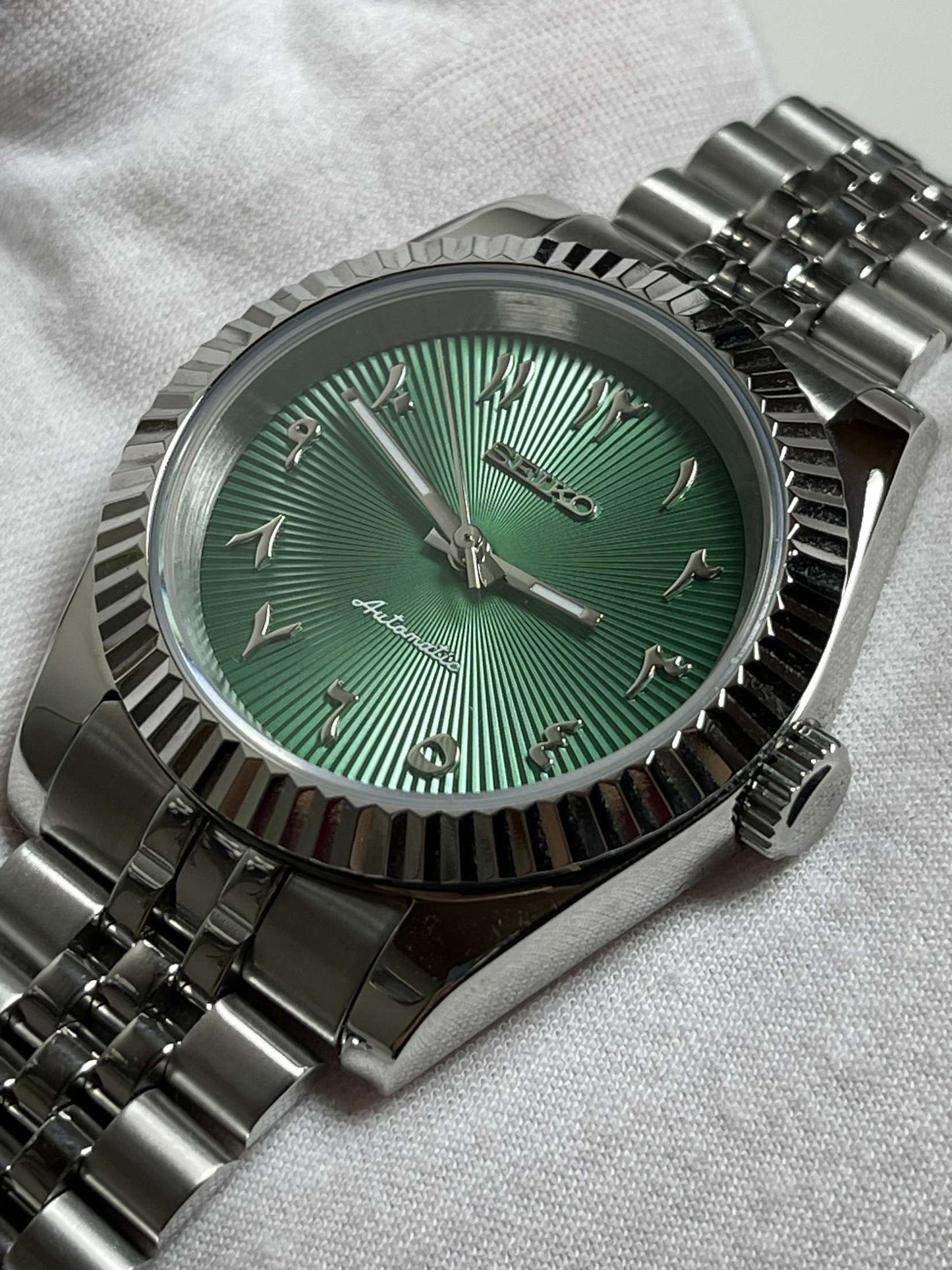 Green "Arabic" Datejust Mod