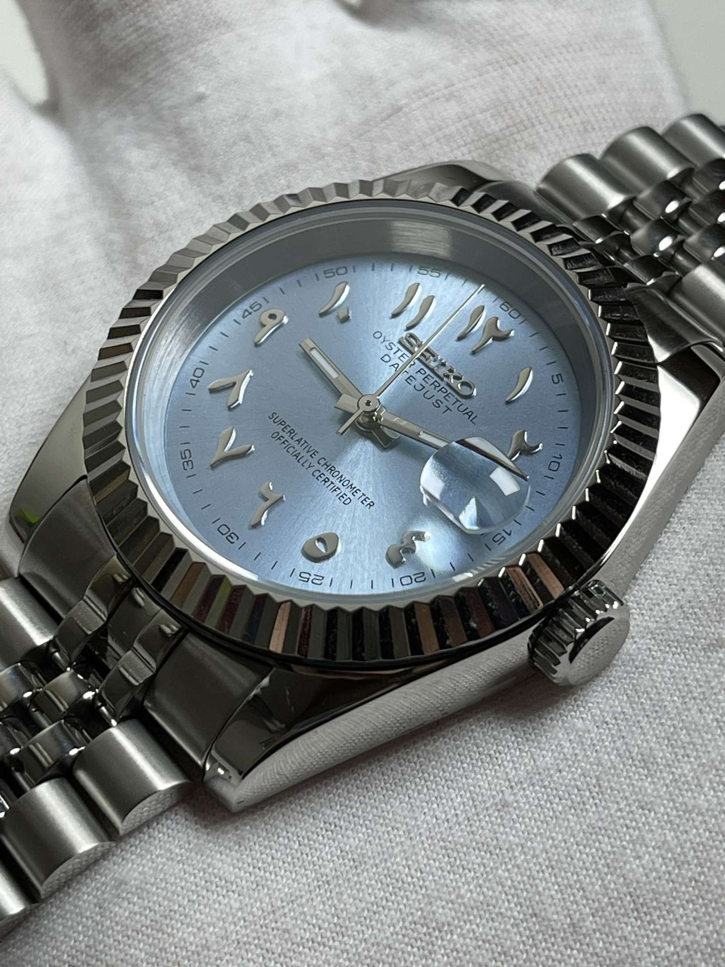 Light Blue "Arabic" Datejust Mod (Pre Order)