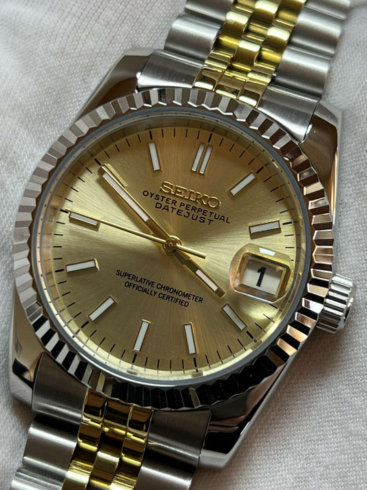 Silver Two Tone Datejust Mod (Pre Order)