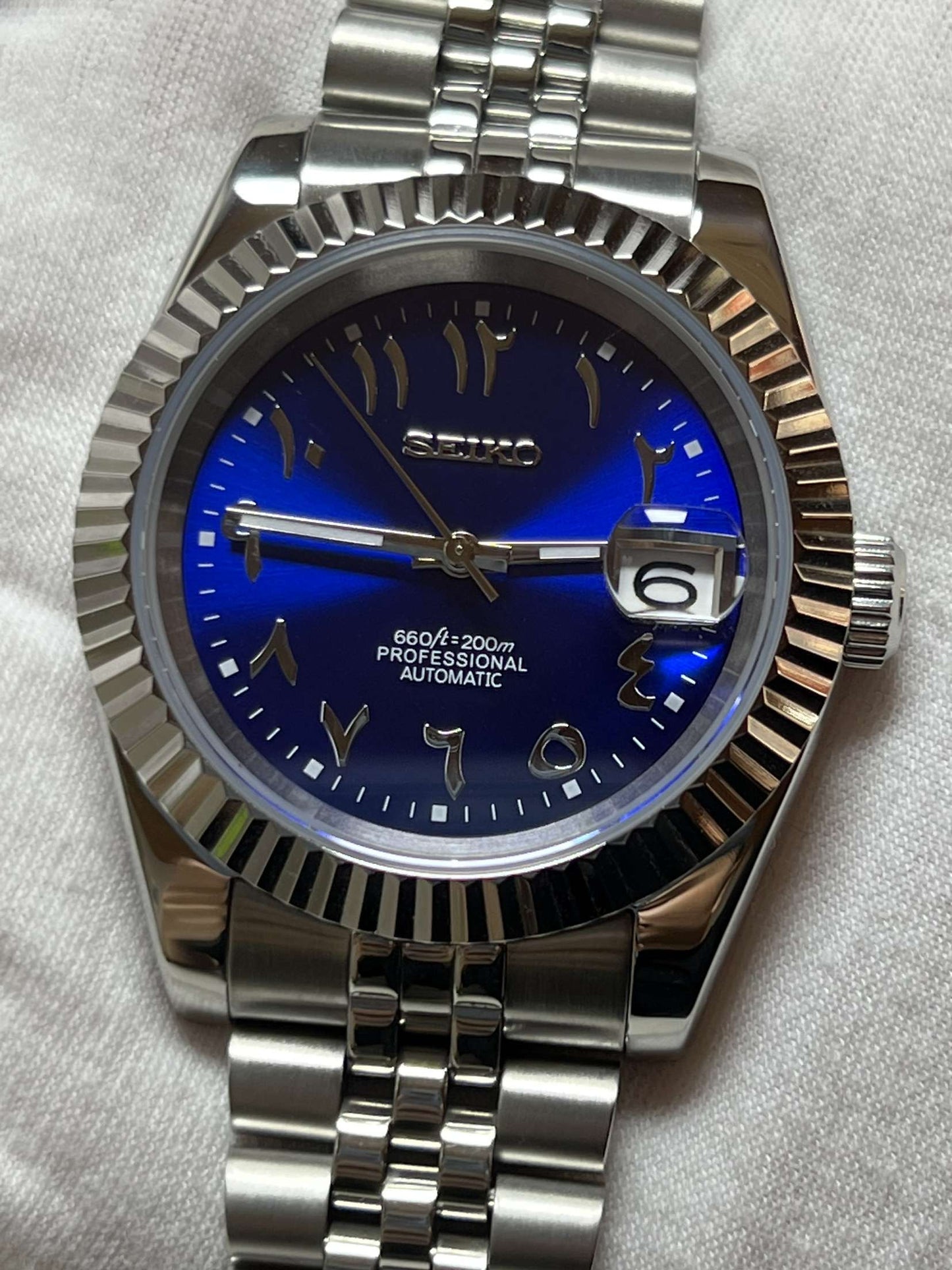 Blue "Arabic" Datejust Mod