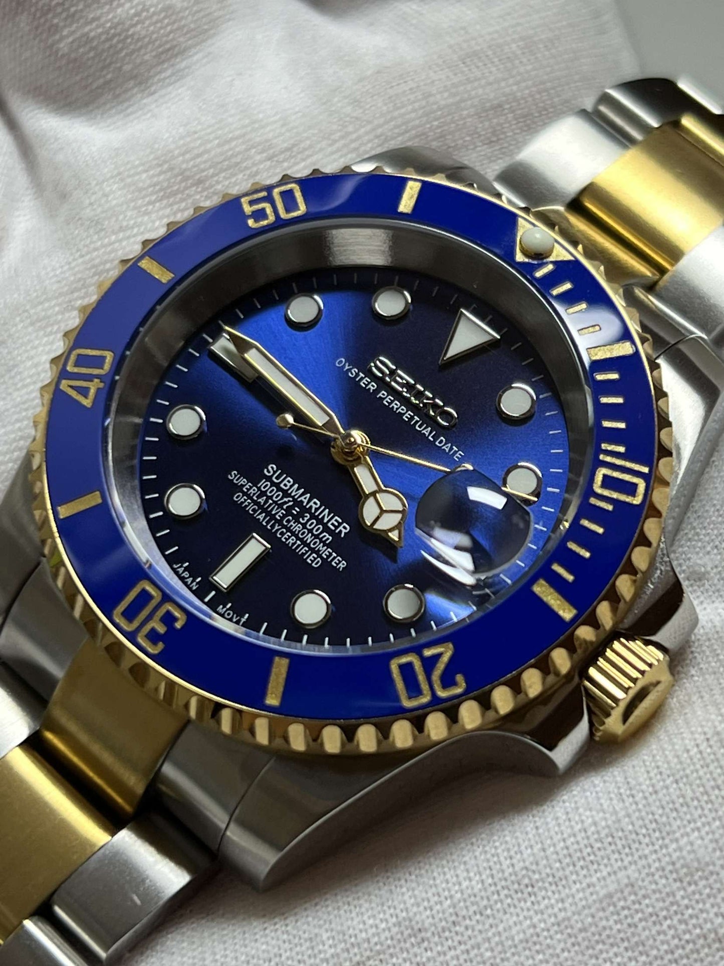 Two Tone "Bluesy" Submariner Mod (Pre Order)