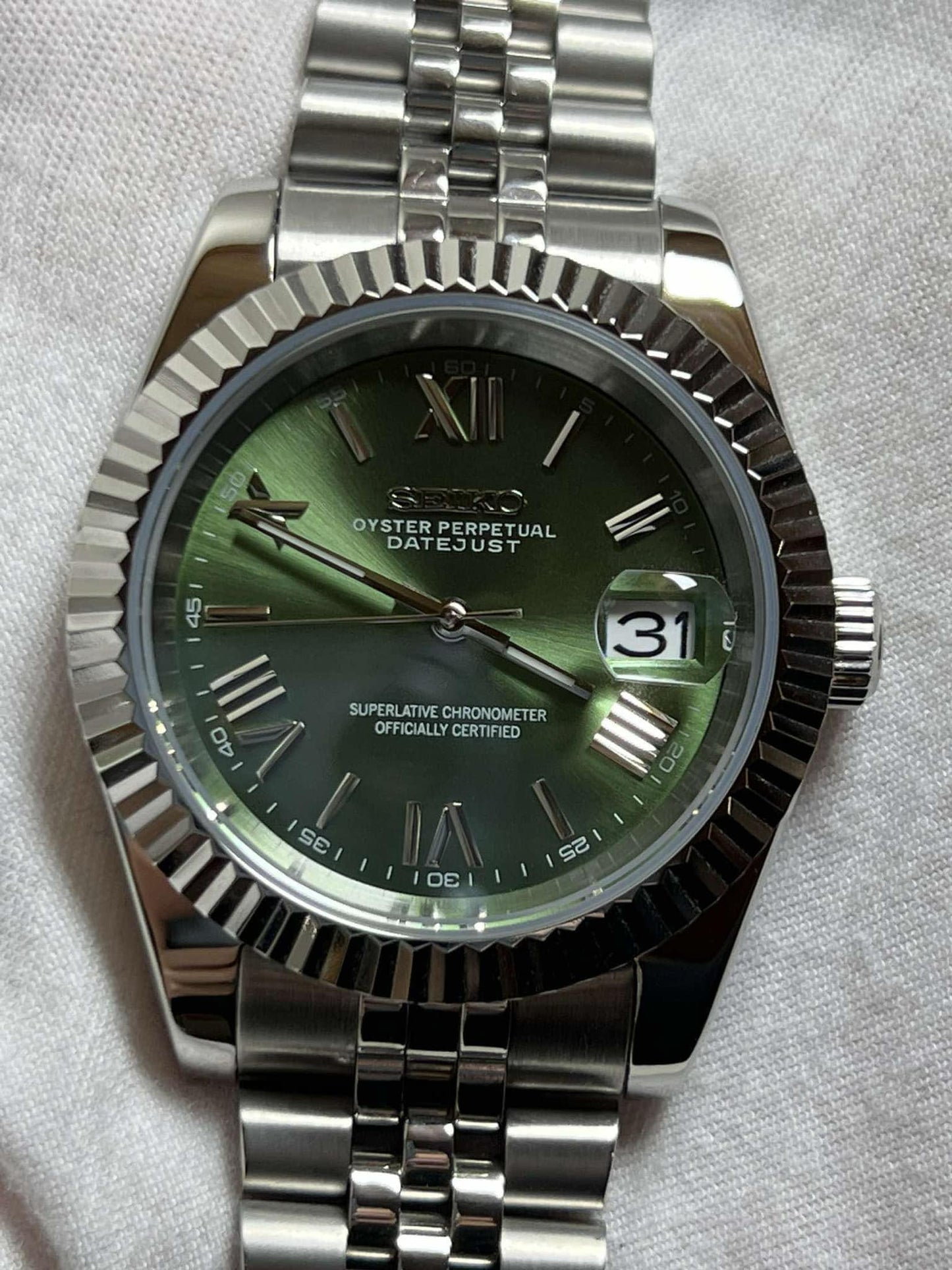 "Olive Roman" Datejust Mod