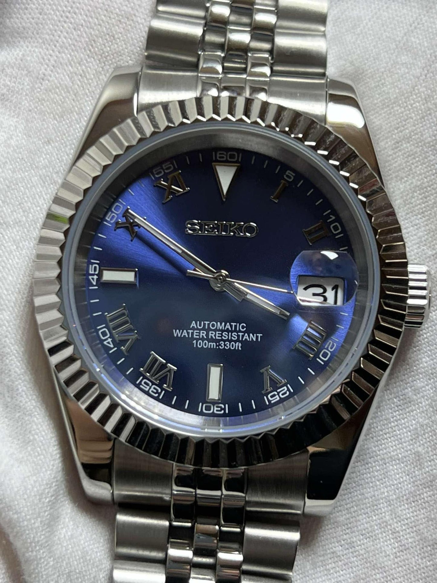 "Blue Roman" Datejust Mod