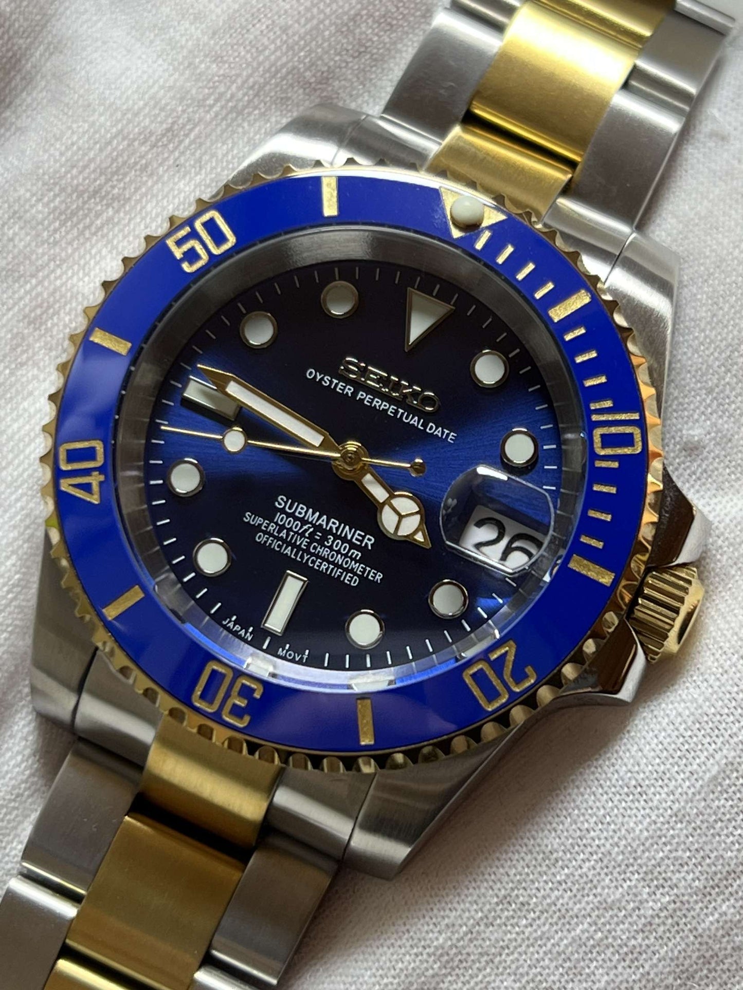 Two Tone "Bluesy" Submariner Mod (Pre Order)