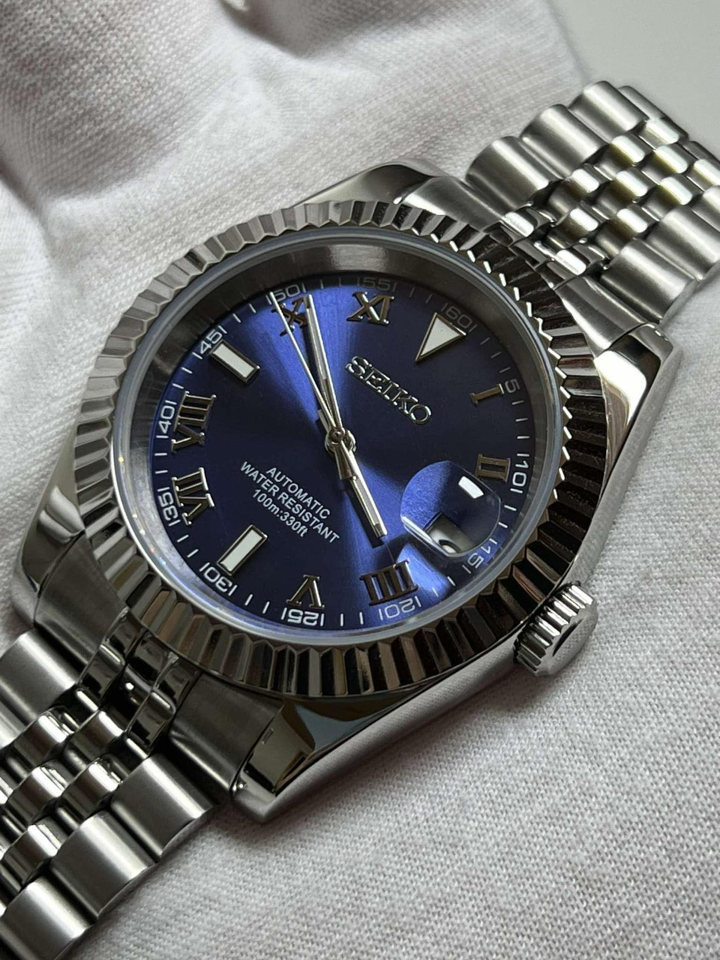 "Blue Roman" Datejust Mod