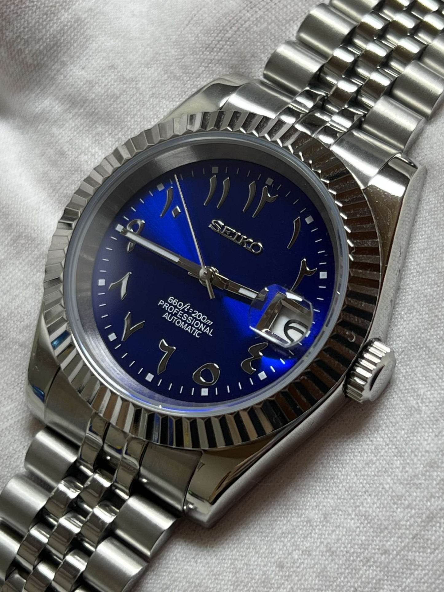 Blue "Arabic" Datejust Mod