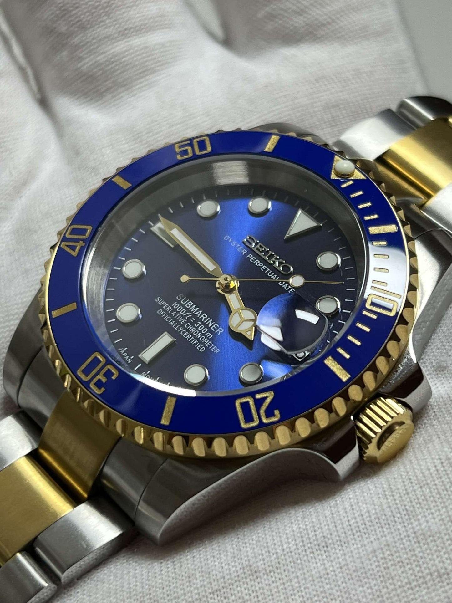 Two Tone "Bluesy" Submariner Mod (Pre Order)