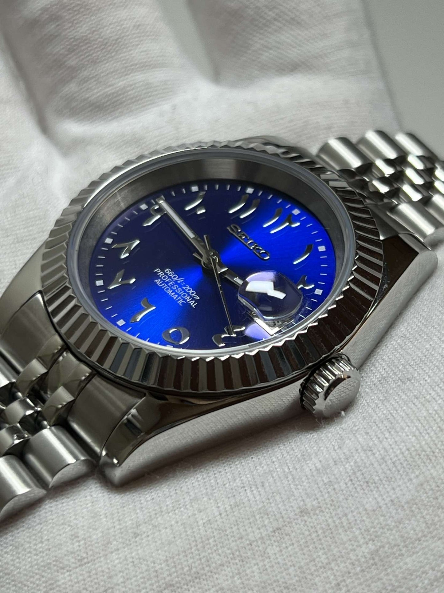 Blue "Arabic" Datejust Mod