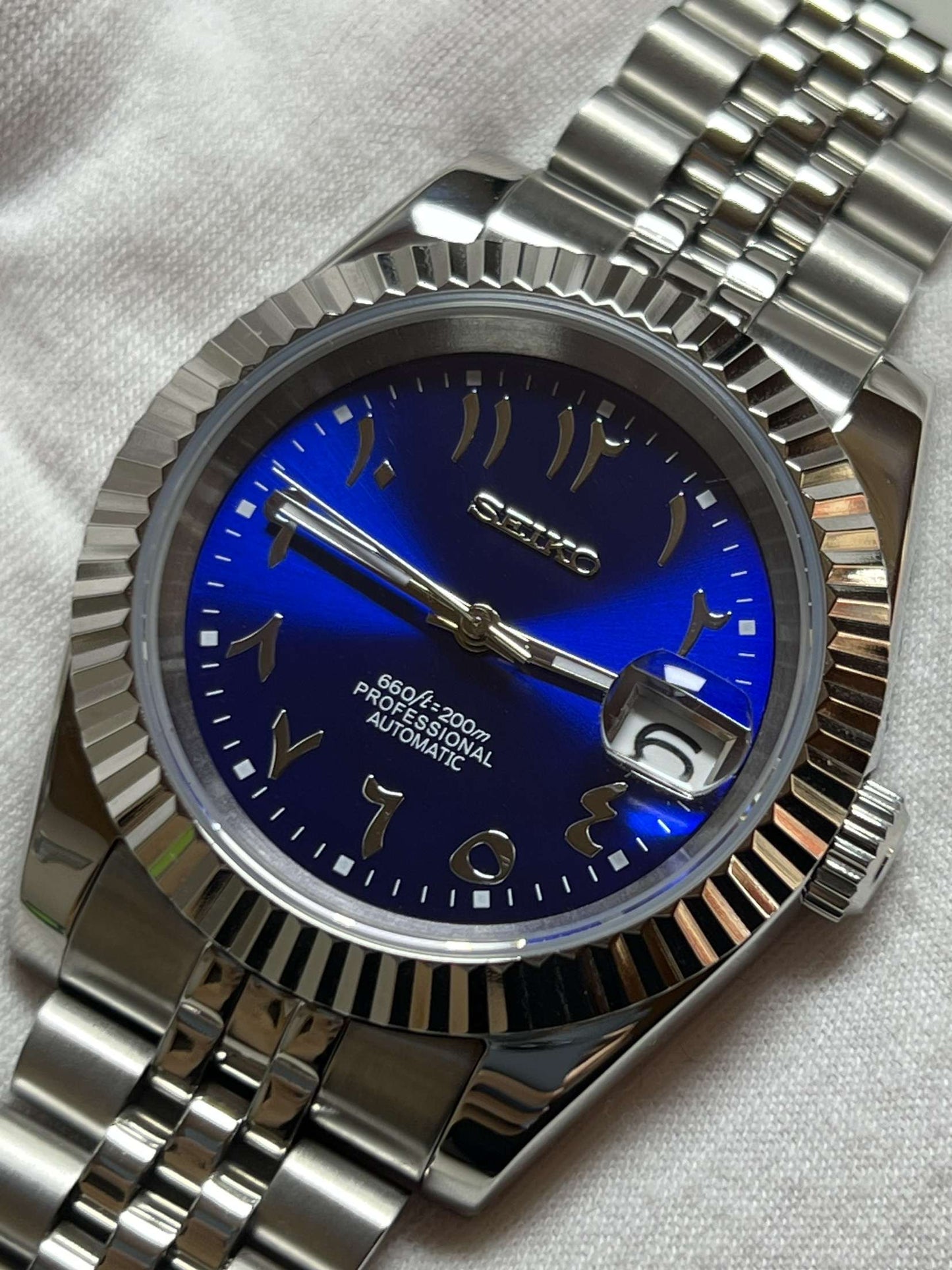 Blue "Arabic" Datejust Mod