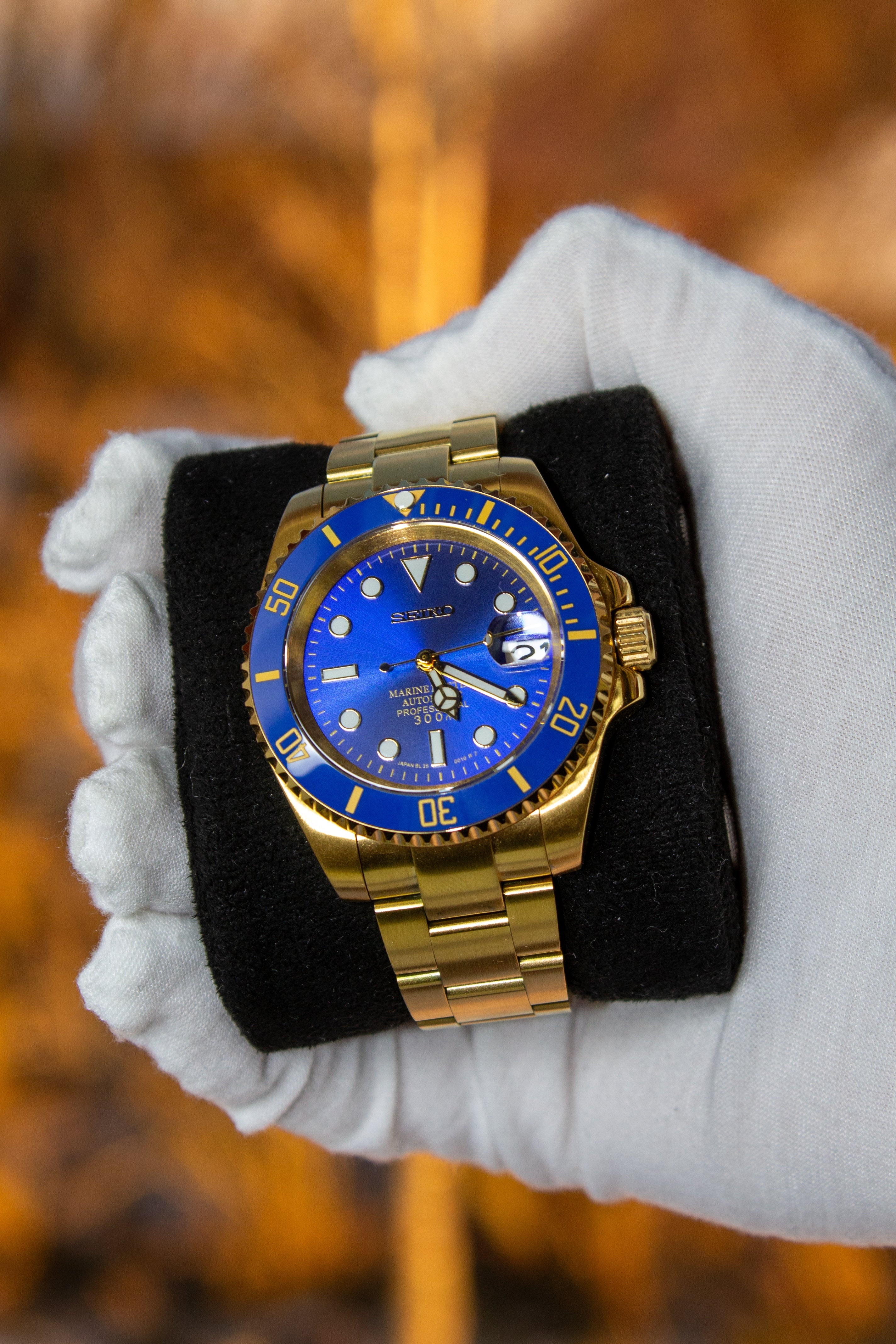 Submariner Mod Gold Blue Pre Order