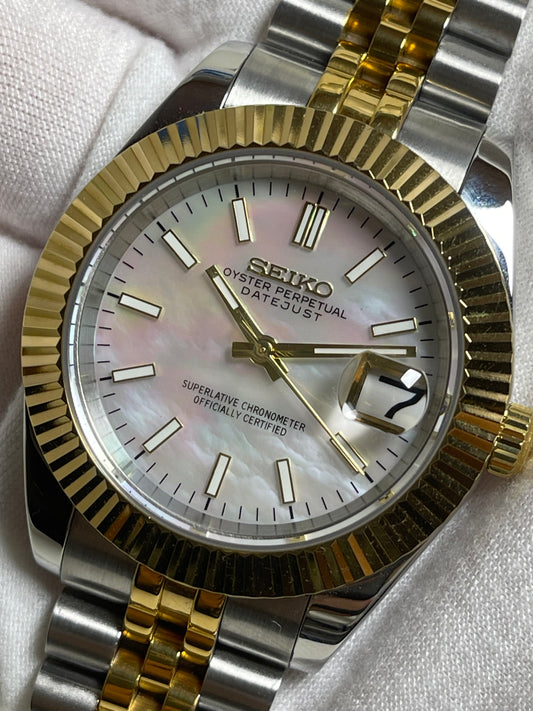 Mother of Pearl Two Tone Datejust Mod (Pre Order)
