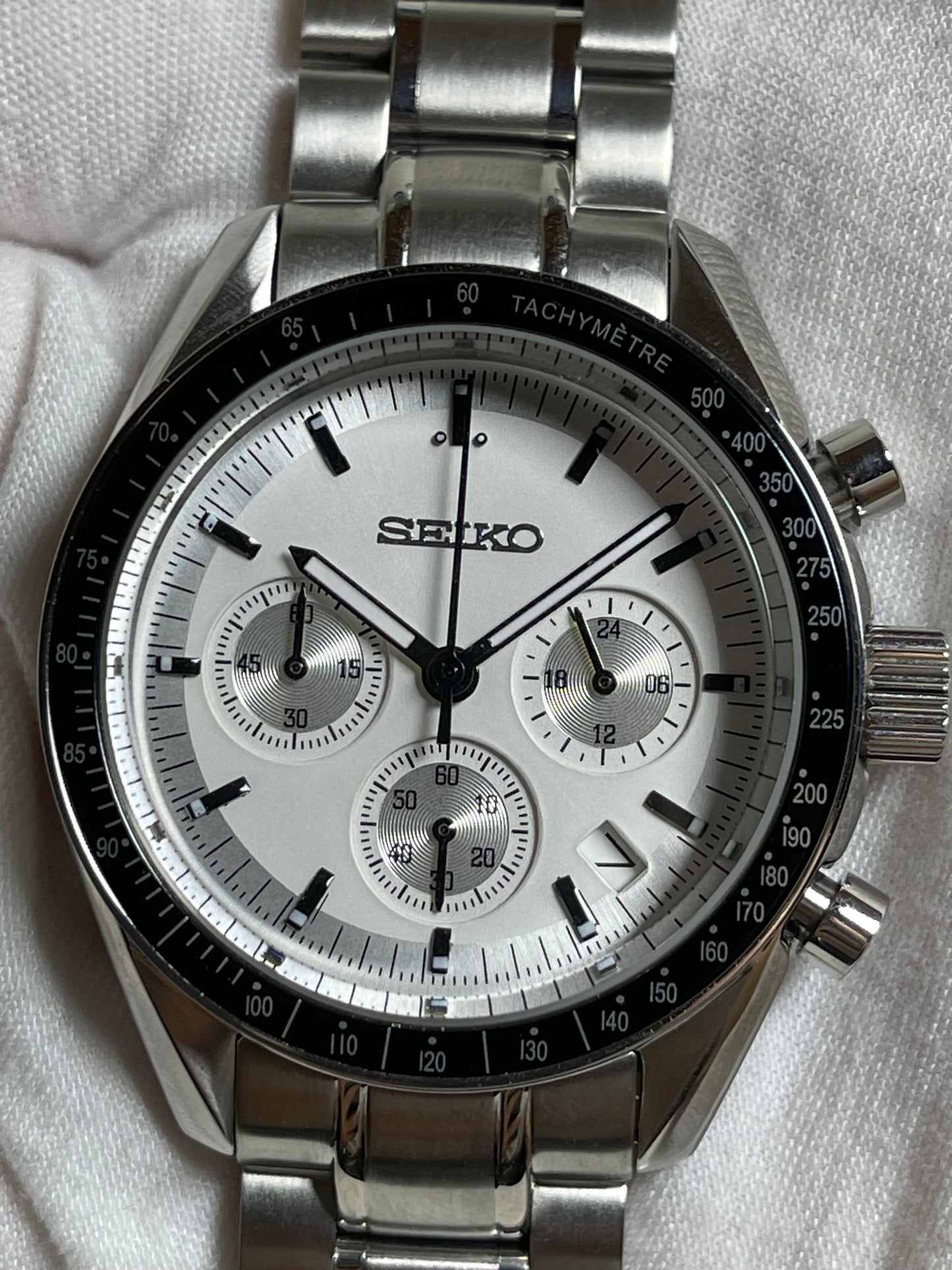 White Speedmaster Chronograph Mod (Pre Order)