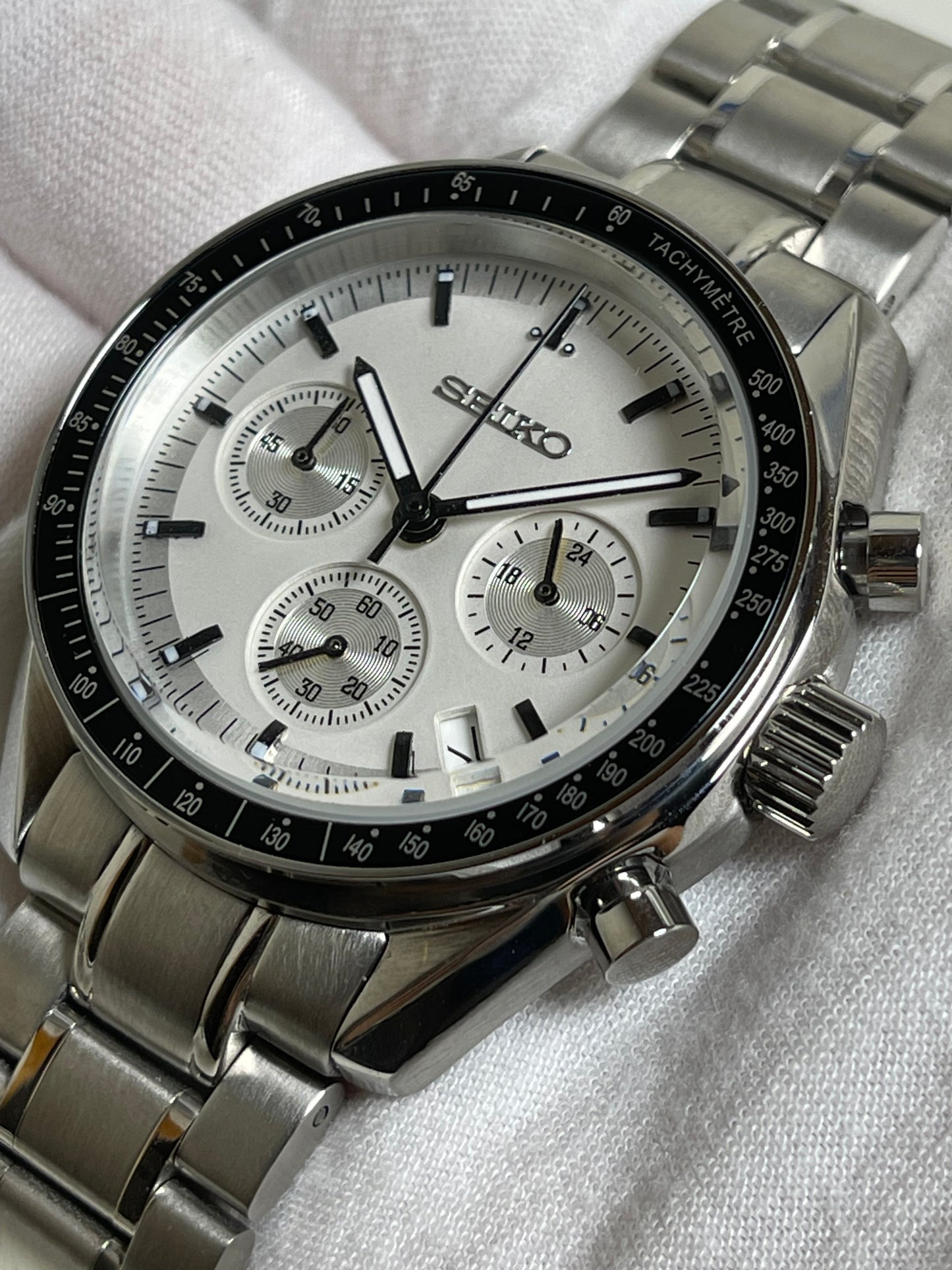White Speedmaster Chronograph Mod (Pre Order)