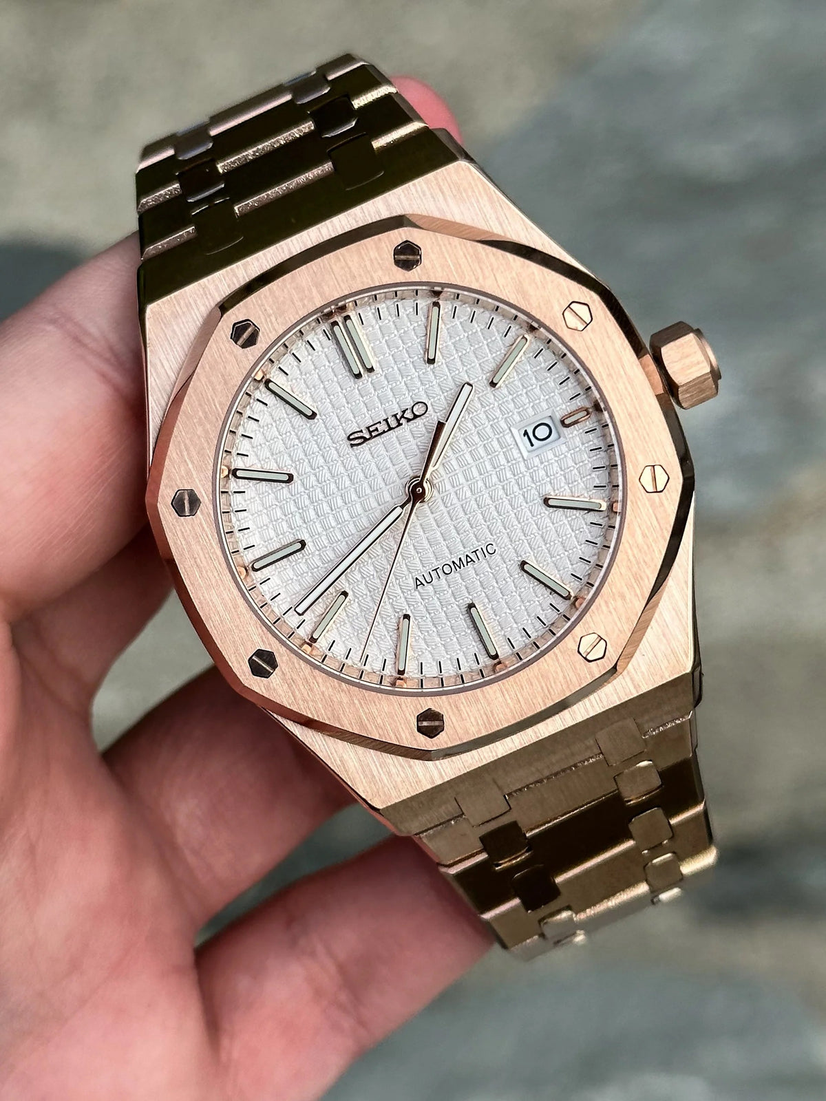 Rosegold White Royal Oak Mod (Pre Order)
