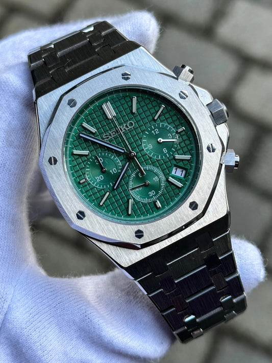 Emerald Green Royal Oak Chronograph Mod (Pre Order)