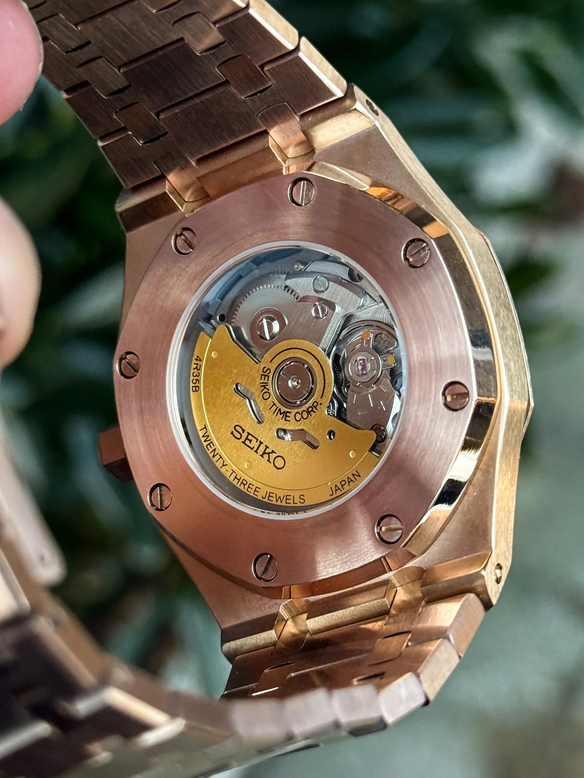 Rosegold Black Royal Oak Mod (Pre Order)