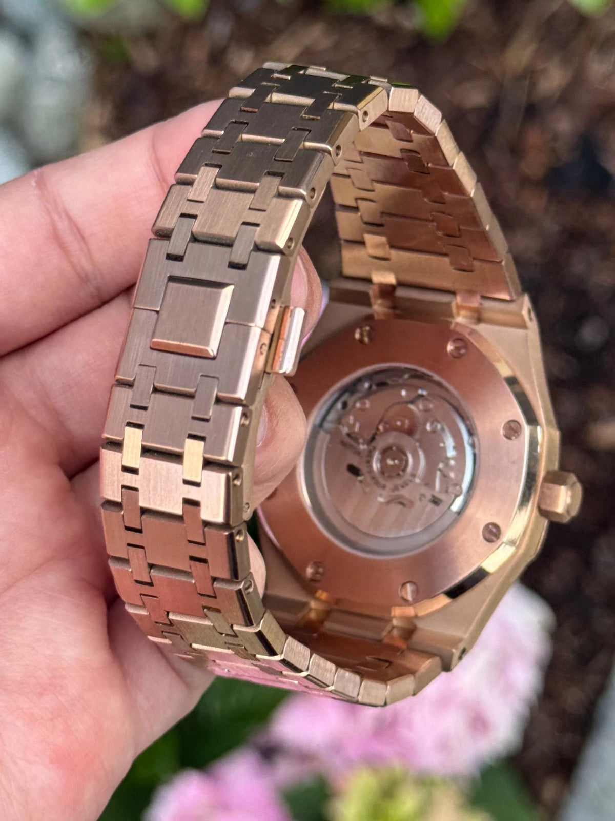 Rosegold "Skeleton" Royal Oak Mod (Pre Order)